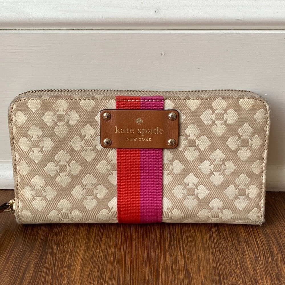 Kate Spade zip around Continental wallet